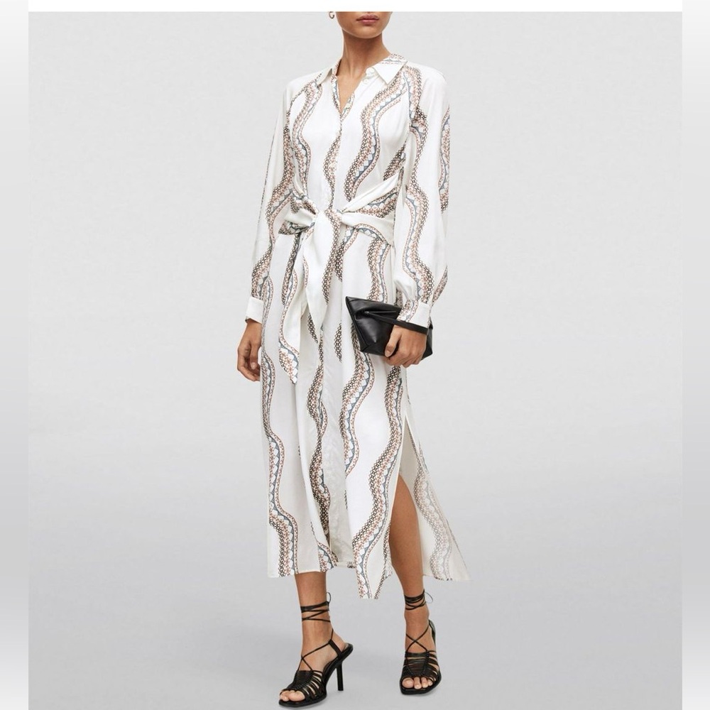 All saints Clanetta Leticia Midi Shirt Dress size US 0 UK 4